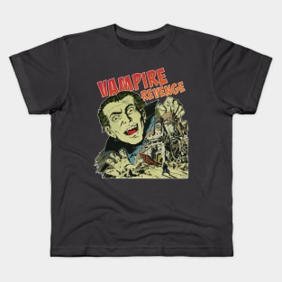 Comic Horror for halloween Vampire Revenge Kids T-Shirt